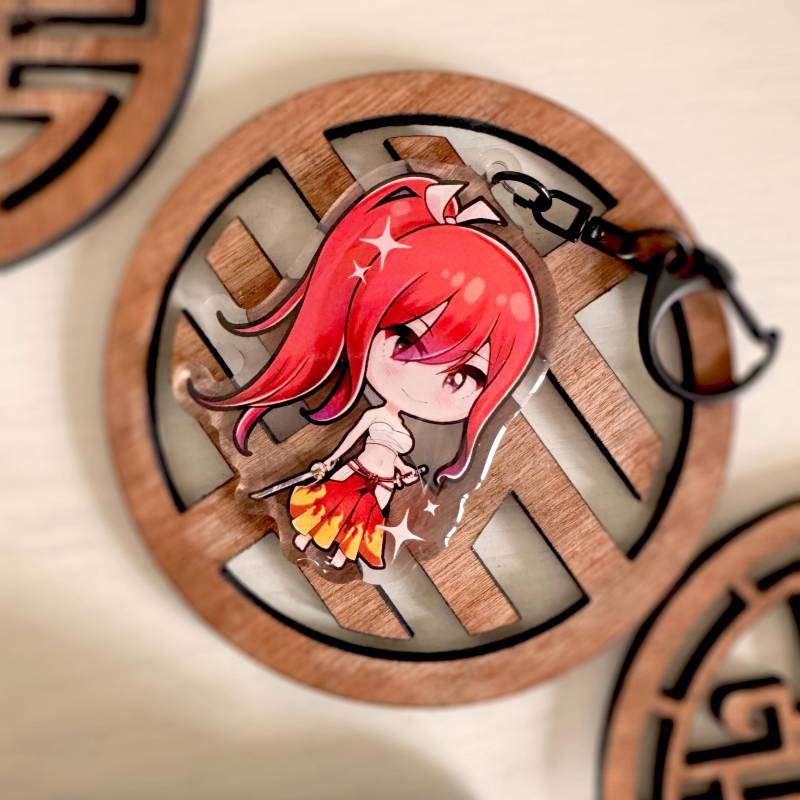 Eza Scarlet - Fairy Tail Chibi Acryl Schlüsselanhänger von RaneaArt