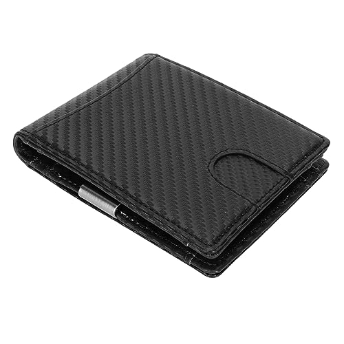 Rankomu Herren RFID Blocking Wallet Herren Slim Wallet RFID Blocking Bifold Wallet mit 10 Kreditkartenfächern Leder Geldklammer Fronttasche Design Klein und Dünn Schwarz von Rankomu