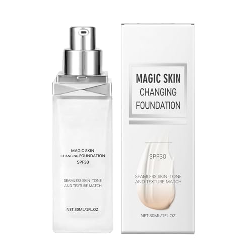 Farbverändernde Foundation, Magic Skin Changing Foundation, Feuchtigkeitsspendende Foundation-Make-up-Basis, Langanhaltende Flüssige Foundation Für Die Haut, Gesichtsgrundierung Mit Voller Farbverändernde Foundation, Magic Skin Changing Foundation, Feuchtigkeitsspendende Foundation-Make-up-Basis, Langanhaltende Flüssige Foundation Für Die Haut, Gesichtsgrundierung Mit Voller von Ranley