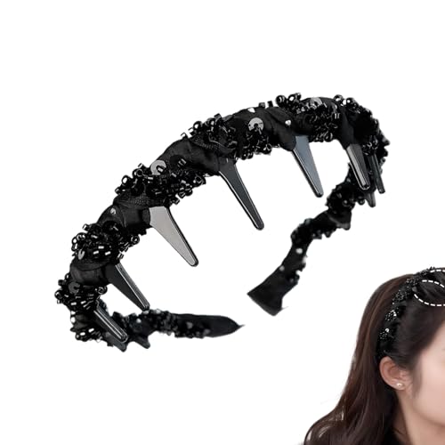 Ranley Perlenbesetzter Haarreif für Damen | Hübsche Kopfbedeckung Für Bräute - Perlenbesetztes Haaraccessoire Für Mütter Einkäufe Mädchen Bräute Feiern Familienfotos Schülerinnen Kulturelle Anlässe von Ranley