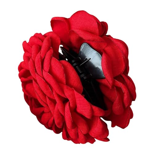 Ranley Rosenkrallenclip, Rosenhaarspangen für Frauen,Blumen Haarnadel Krallen Clips - Haarblumen Pin-up-Kopfschmuck, Blumen-Haarspangen für Damen und Mädchen für Hochzeiten von Ranley