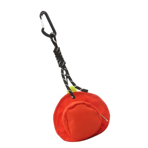 Schlüsselbeutel, Coin -Geldbörse, Hut geformte Schlüsselbund Brieftasche mit Reißverschluss, Key Earphone Storage Taschenbeutel, Rucksackschlüsselringanhänger von Ranley