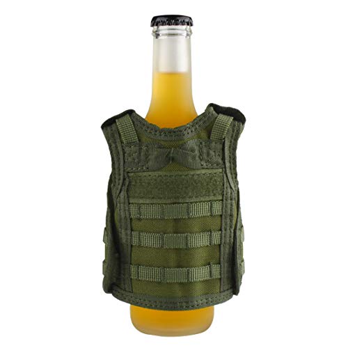 Ranstac Mini Bier Weste Getränkeweste Tactical Molle Flaschen Dekoration CJ/PJBX-01 (Armeegrün) von Ranstac