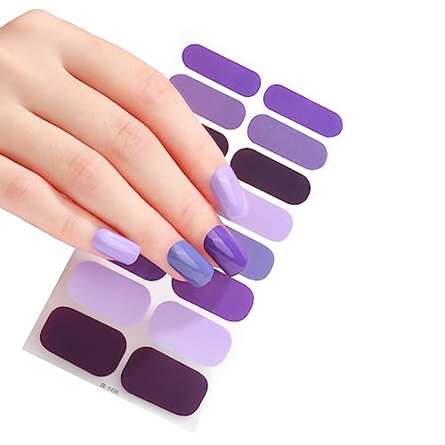 16 Streifen Aufkleber Nagelaufkleber Set für UV-Lampe 3D Nägel Polish Wraps Mode Nail Art Aufkleber Nagelapplikationen Nagelabziehbilder Nagel Vinyls Nageltransfers von Ranuw