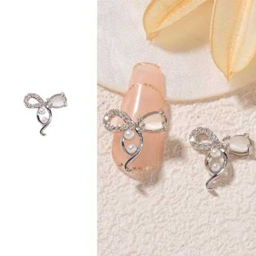 3D Metall Zirkon Nail Art Schmuck Japanische Nageldekorationen Zirkon Kristall Maniküre Zirkon Diamant Für Frauen Mädchen Zirkon Nagelschmuck von Ranuw