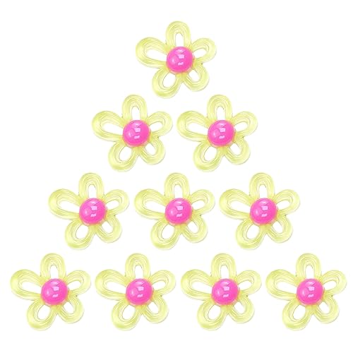 5xUnique Spacer Bead Clear Flower Loose Bead DIY Armbänder Halskette Herstellung Handwerk Crystal Arcylic Bead Ornament Schmuck Flower Loose Spacer Bead von Ranuw