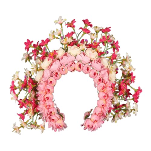 Ethnisch Inspirierter Kopfschmuck Stilvoller Blumen Kopfschmuck Für Frauen Und Mädchen Modischer Haarschmuck Mit Blumenmotiv Stilvolle Kopfbedeckung von Ranuw