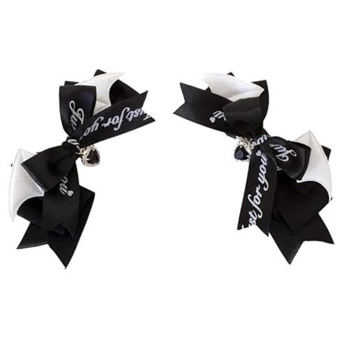 Maid Wing Haarspangen Gothic Bowknot Seitenclip Cosplay Party Punk Schleife Pferdeschwanz Halter Mädchen Thema Party Kopf Ornament Haarschmuck von Ranuw