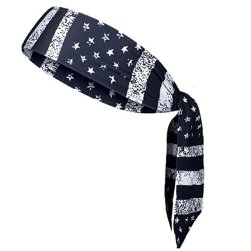 Patriotisches Accessoire mit amerikanischen Flaggen, Stirnband für Damen und Mädchen, 4. Juli, Bandana für Gedenktag, Unabhängigkeitstag, amerikanische Flaggen, Stirnband von Ranuw