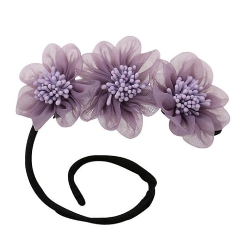 Praktische Lockenwickler Haarspangen Stilvoller Lockenwickler Für Damen Dutt Maker Vintage Stil Für Frauen Blumen DIY Haar Accessoires Eleganter Lockenwickler von Ranuw