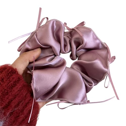 Prinzessin Scrunchies Satins Haargummi Satins Haarhalter Bezaubernder Satins Haargummi Haarseil Für Mädchen Scrunchies Haargummis Bulk von Ranuw