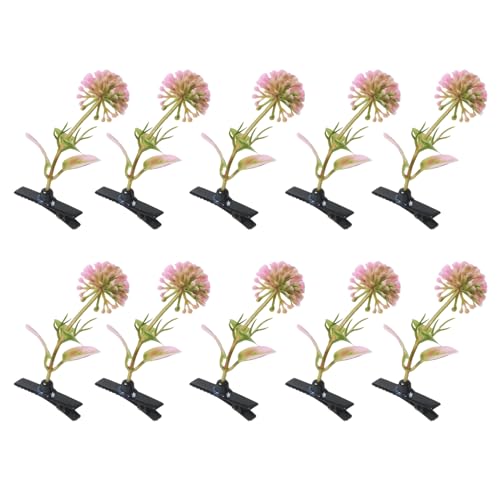 Ranuw 10 Stück Simulationspflanzen Haarspange Bunte Haarklammern Modische Haarspangen Kopfschmuck Schmuck Für Modeliebhaber Geburtstagsgeschenk Für Kinder von Ranuw