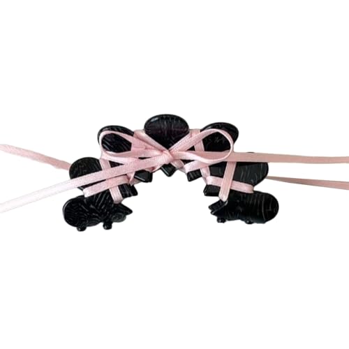 Ranuw Acryl Haar Klaue Band Krawatte Schleife Acetat Klaue Clips Elegante Frauen Kopfbedeckungen Süße Greif Clips Haar Zubehör Haar Klaue von Ranuw