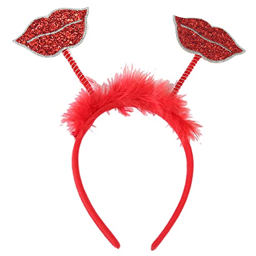 Schöner Herz Haarreifen Pelziger Valentinstag Herz Stirnband Party Kopfbedeckung Rose Verkauf Von Pedlar Haarreifen Herz Stirnbänder Für Frauen von Ranuw
