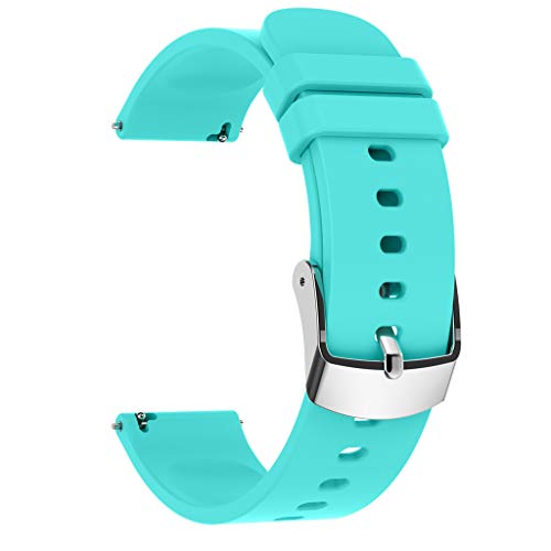 Universal-Uhrenarmband aus Silikon, 20 mm, für P22, Smartwatch und andere Smart-Armbänder, für Damen und Herren, Sportarmband für Herren von Ranuw