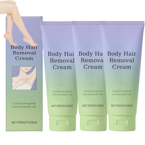 2025 New Body Facia Hair Remover Cream，painless Hair Remover，moisturizing，gentle and Non-irritating，for Upper Lip and Chin for Face Hair Remover for Body Sensitive Skin，for Women and Men (3pcs) von RanzEdge