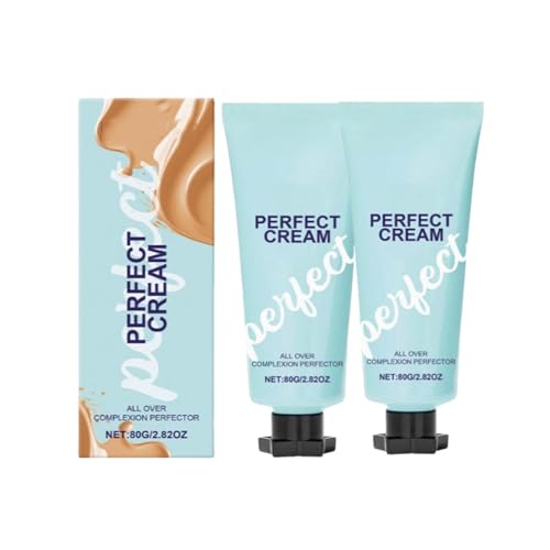 Creme Body Coverage, All Over Complexion Perfector, Gleicht Hautton Und Leichte Foundation Aus, Perfector, Wasserfestes Und Langanhaltendes Make-up, Grundlegend Für Reife Haut Glättet Tone (2pcs) von RanzEdge
