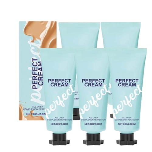 Creme Body Coverage, All Over Complexion Perfector, Gleicht Hautton Und Leichte Foundation Aus, Perfector, Wasserfestes Und Langanhaltendes Make-up, Grundlegend Für Reife Haut Glättet Tone (5pcs) von RanzEdge