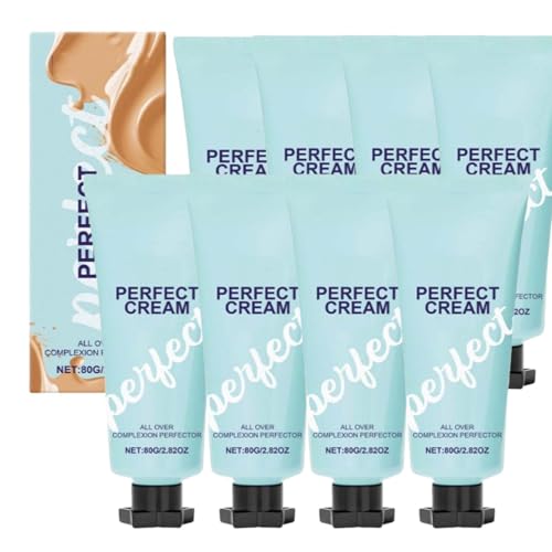 Creme Body Coverage, All Over Complexion Perfector, Gleicht Hautton Und Leichte Foundation Aus, Perfector, Wasserfestes Und Langanhaltendes Make-up, Grundlegend Für Reife Haut Glättet Tone (8pcs) von RanzEdge