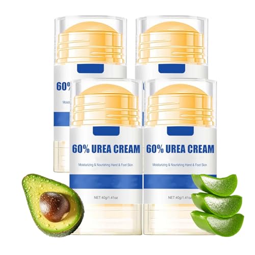 Harnstoff-Creme 60 Prozent für Füße, Anti-Riss-Fußcreme Stick, hydratisiert nährt Knie Ellenbogen Hände Pflege, erweicht Peeling Glättung der Haut, tief feuchtigkeitsspendend,Frauen Männer (4Stück) Harnstoff-Creme 60 Prozent für Füße, Anti-Riss-Fußcreme Stick, hydratisiert nährt Knie Ellenbogen Hände Pflege, erweicht Peeling Glättung der Haut, tief feuchtigkeitsspendend,Frauen Männer (4Stück) von RanzEdge