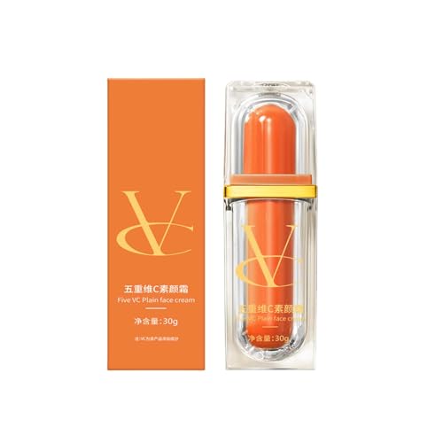Vitamin C Makeup Tone Up Cream，five Vitamin C Naturaler Makeup Cream，brightening Face， Moisturizing Evenly Skin Tone，deeply Hydration Pores，concealer Lazy Foundation， Lightweight (1pcs) von RanzEdge