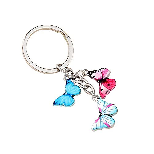 Schmetterling Schlüsselanhänger - Edler Anhänger aus Metall in glänzendem Silber - Glücksbringer Geschenke Freundin oder Freund - Partner Geschenk Liebe Schlüsselanhänger zu Geburtstag, Jahrestag (#E) Schmetterling Schlüsselanhänger - Edler Anhänger aus Metall in glänzendem Silber - Glücksbringer Geschenke Freundin oder Freund - Partner Geschenk Liebe Schlüsselanhänger zu Geburtstag, Jahrestag (#E) von Raopuzi