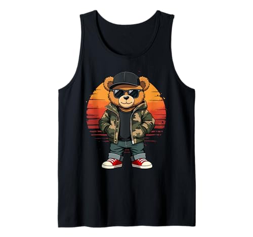 Hip Hop Teddy Camouflage für Damen Jugend Herren Tank Top Hip Hop Teddy Camouflage für Damen Jugend Herren Tank Top von Rap stylish bear