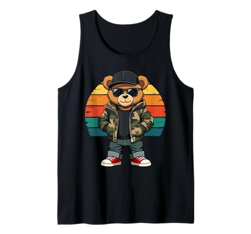 Hip Hop Teddy Camouflage für Damen Jugend Herren Tank Top Hip Hop Teddy Camouflage für Damen Jugend Herren Tank Top von Rap stylish bear