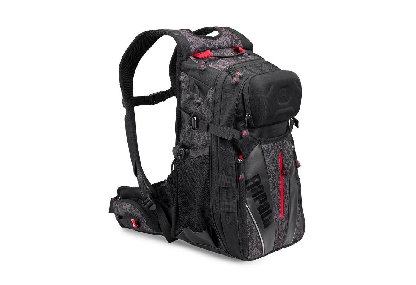 Rapala Rucksack Rapala Urban Backpack Rucksack Camo Schwarz (mit abnehmbarem Hüftgurt) von Rapala