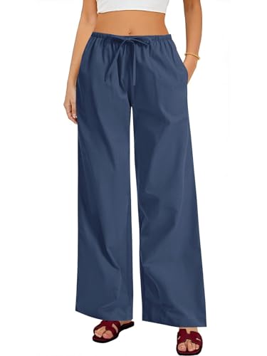 Rapbin Leinenhose Damen Sommerhose Musselin Lang Leichte Palazz Hose Elegant Freizeithose Loose 2025 Rapbin Leinenhose Damen Sommerhose Musselin Lang Leichte Palazz Hose Elegant Freizeithose Loose 2025 von Rapbin