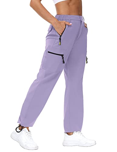 Rapbin Wanderhose Damen Cargohose 2025 Leichte Sommer Outdoorhose Schnelltrockend Atmungsaktiv Trekkinghose mit Taschen von Rapbin