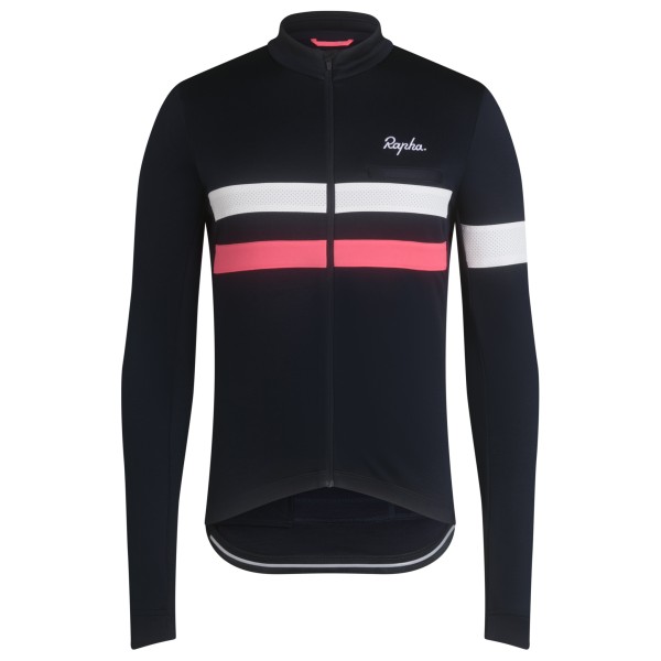 Rapha - Brevet Long Sleeve Jersey - Radtrikot Gr XL schwarz von Rapha