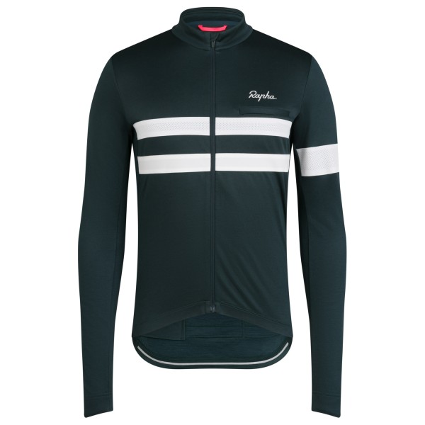 Rapha - Brevet Long Sleeve Jersey - Radtrikot Gr XXL schwarz/blau von Rapha