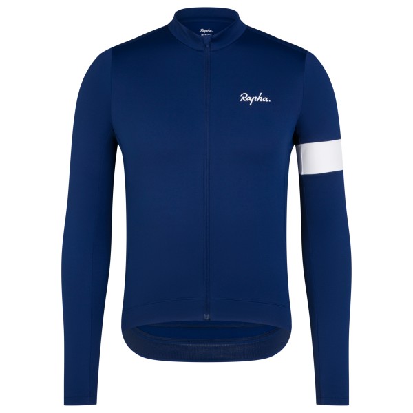 Rapha - Core Thermal Long Sleeve Jersey - Radtrikot Gr XL blau von Rapha