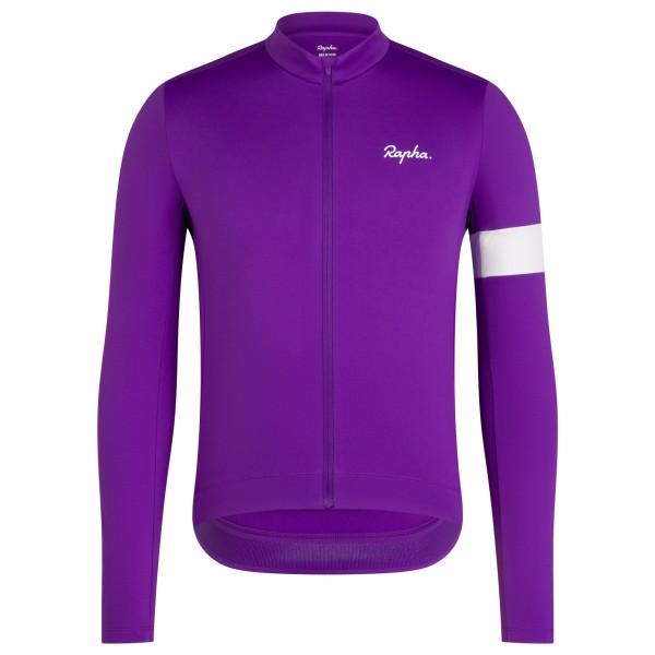 Rapha - Core Thermal Long Sleeve Jersey - Radtrikot Gr XL lila von Rapha