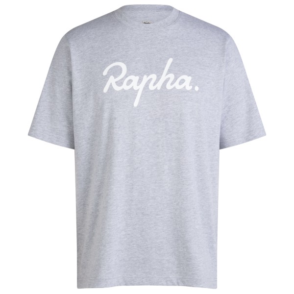 Rapha - Cotton T-Shirt Large Logo - T-Shirt Gr S grau von Rapha