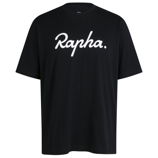 Rapha - Cotton T-Shirt Large Logo - T-Shirt Gr S schwarz von Rapha