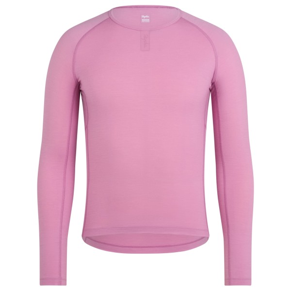 Rapha - Merino Base Layer Long Sleeve - Merinounterwäsche Gr L rosa von Rapha