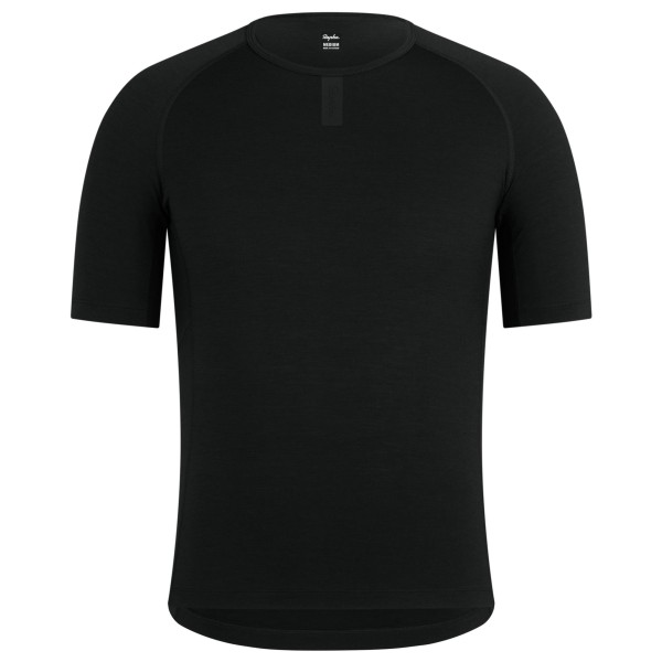 Rapha - Merino Base Layer Short Sleeve - Merinounterwäsche Gr L schwarz von Rapha
