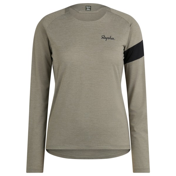 Rapha - Women's Trail Long Sleeve Technical T-Shirt - Radtrikot Gr L grau/beige von Rapha