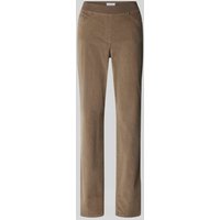 Raphaela By Brax Flared Fit Cordhose mit Viskose-Anteil Modell 'PAMINA' in Taupe, Größe 36K von Raphaela By Brax