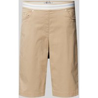 Raphaela By Brax Slim Fit Bermudas mit elastischem Bund Modell 'Pamina' in Sand, Größe 42 von Raphaela By Brax