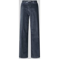 Raphaela By Brax Slim Fit Cordhose mit elastischem Bund Modell 'Pam Flared' in Anthrazit, Größe 42K von Raphaela By Brax