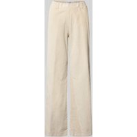 Raphaela By Brax Slim Fit Cordhose mit elastischem Bund Modell 'Pam Flared' in Ecru, Größe 42K von Raphaela By Brax