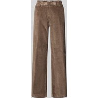 Raphaela By Brax Slim Fit Cordhose mit elastischem Bund Modell 'Pam Flared' in Taupe, Größe 42K von Raphaela By Brax