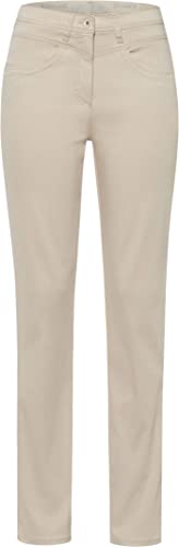 Raphaela by Brax Damen Laura New Garment Dyed Cotton Satin Jeans 11-6558_10912320,Ecru,34W / 32L von Raphaela by Brax
