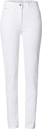 Raphaela by Brax Damen Skinny Skinny Jeans (enganliegendes Bein) Laura Achat (Super Slim) Laura Achat (Super Slim) 16-6528, Einfarbig, Gr. W38/L32 (Herstellergröße: 48), Weiß (White 99) von Raphaela by Brax