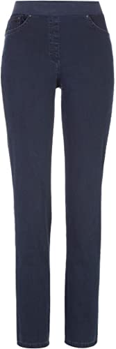 Raphaela by Brax Damen Slim Jeanshose 10-6220, Pamina, Gr. W42/L30 (Herstellergröße: 52 Kurzgröße), Blau (Dark Blue 22) von Raphaela by Brax