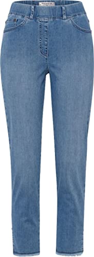 Raphaela by Brax Damen Lavina Fringe Light Denim Jeans, Bleached,slightlyused&buffies, 50 K von Raphaela by Brax