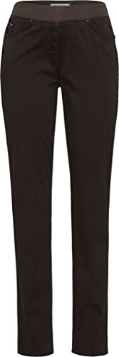 Raphaela by Brax Damen Style Pamina Rundum Jersey Schlupf Winter Cotton Slim Hose, Dark Brown, 31W / 32L von Raphaela by Brax